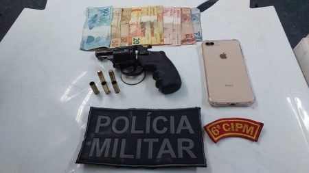 Mulher é presa por porte ilegal de arma após marido sofrer tentativa de homicídio em Aracaju