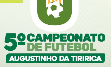 Sec. de Esportes de Coronel João Sá anuncia a abertura do V Campeonato de Futebol Augustinho da Tiririca Sec. de Esportes de Coronel João Sá anuncia a abertura do V Campeonato de Futebol Augustinho da Tiririca
