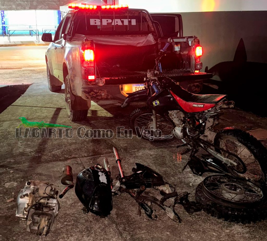 Polícia localiza oficina de desmanche de motos roubadas em Boquim e prende suspeito