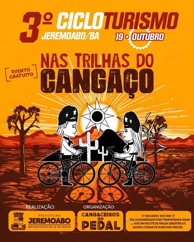 3º Cicloturismo de Jeremoabo promete reunir ciclistas de toda a região “Nas Trilhas do Cangaço”