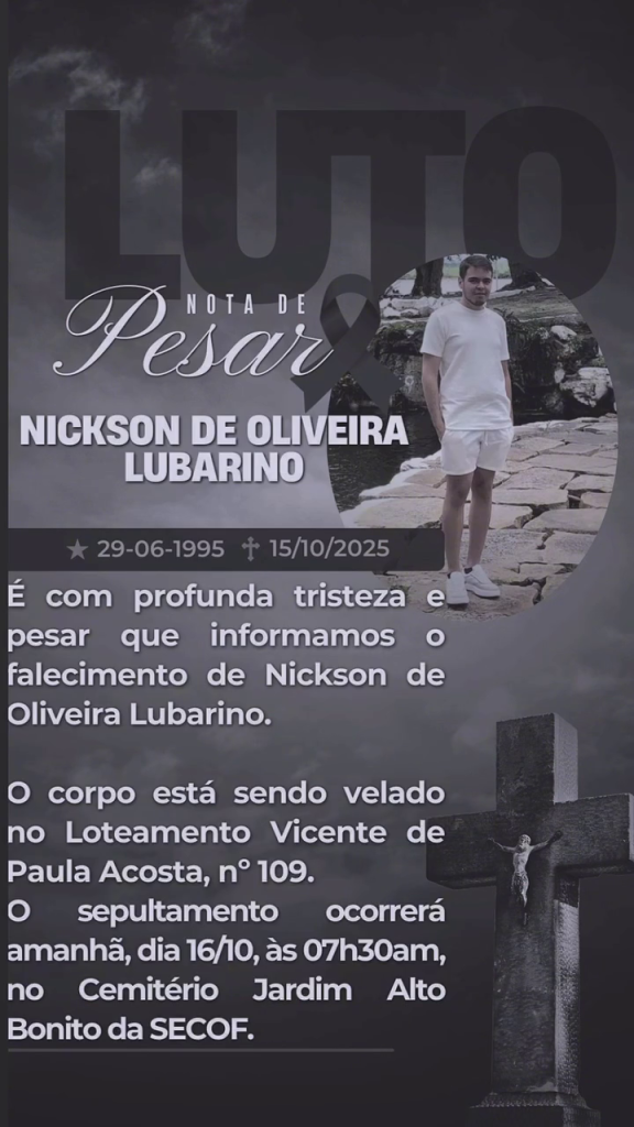 Jovem de Jeremoabo morre após crise epilética em Paulo Afonso; família e amigos lamentam Jovem de Jeremoabo morre após crise epilética em Paulo Afonso; família e amigos lamentam