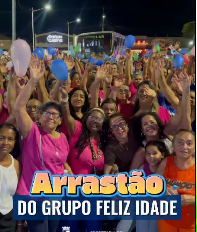 Idosos participam de animado arrastão na Praça do Forró em Jeremoabo Idosos participam de animado arrastão na Praça do Forró em Jeremoabo