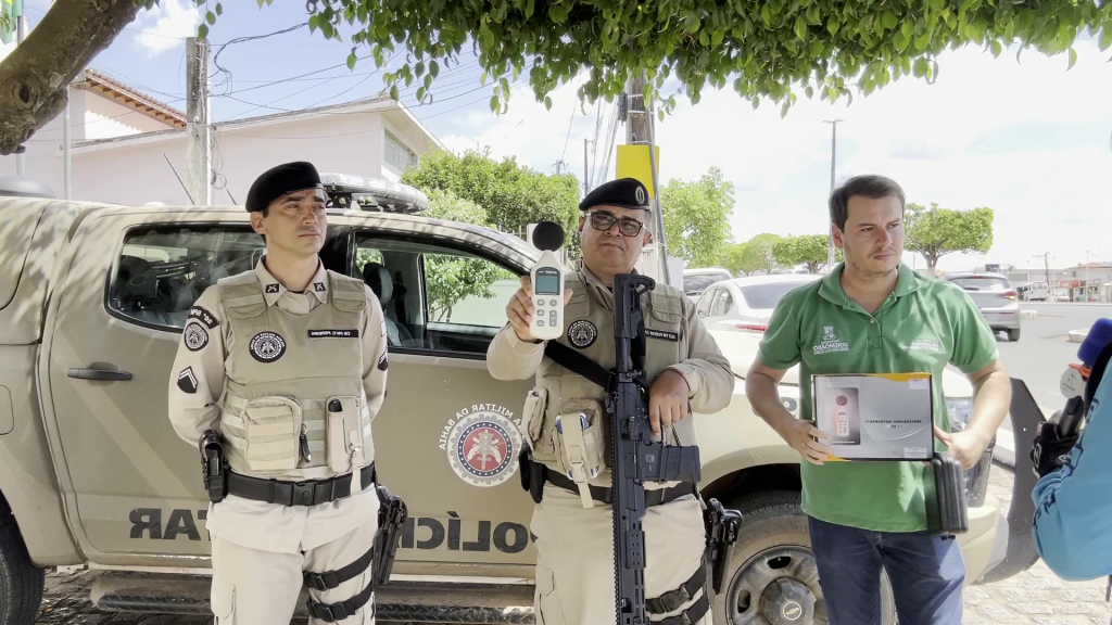 Polícia Militar inicia fiscalização com decibelímetro para combater poluição sonora Jeremoabo