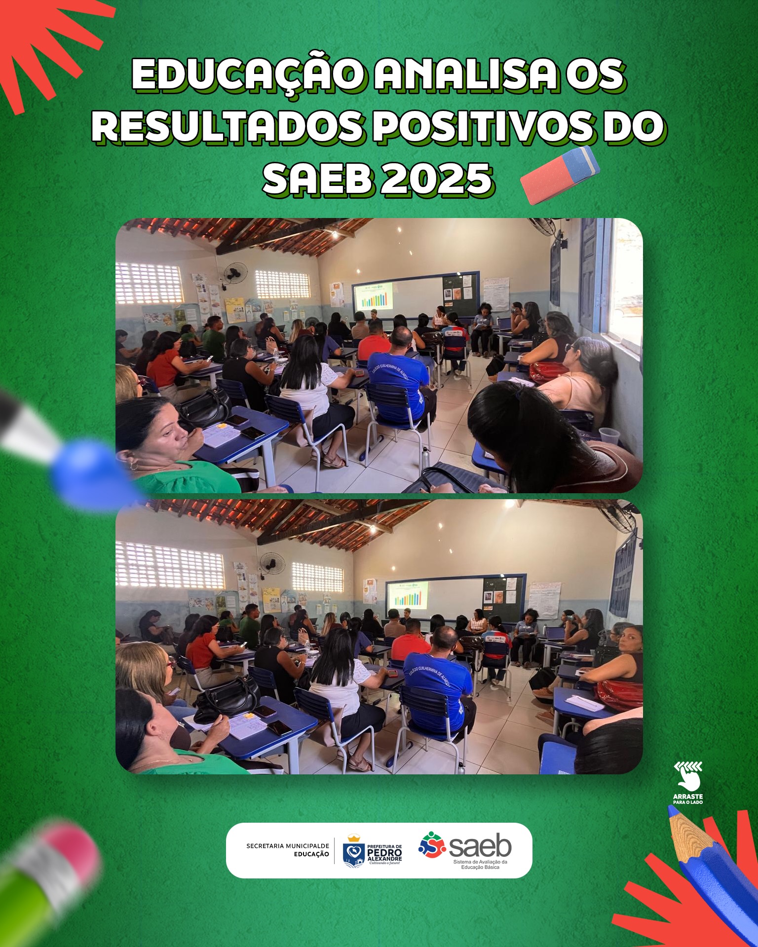 Educação de Pedro Alexandre analisa resultados do SAEB 2025 e planeja novas ações Educação de Pedro Alexandre analisa resultados do SAEB 2025 e planeja novas ações