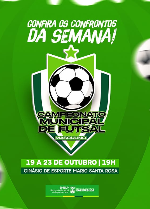 Semanas de decisão no Campeonato Municipal de Futsal Masculino de Paripiranga Semanas de decisão no Campeonato Municipal de Futsal Masculino de Paripiranga
